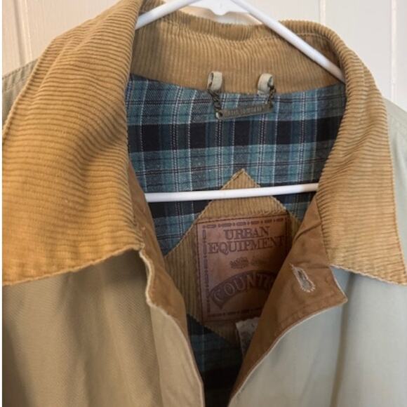 Vintage Urban Equipment Barn Coat Chore Jacket Corduroy Collar Men’s L - Picture 3 of 5